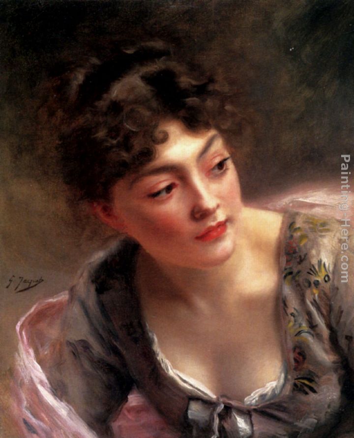 A Quick Glance painting - Gustave Jean Jacquet A Quick Glance art painting